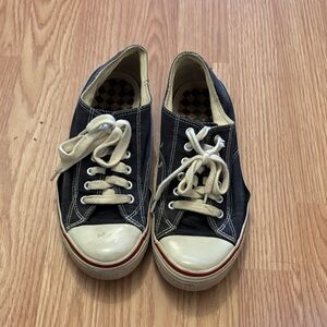 Black and White Canvas Sneakers